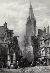 Reutlingen, gravado por JJ Crew, impresso por Cassell und Company Ltd. de Lewis John Wood